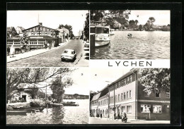 AK Lychen, Cafe Alte Mühle, HO-Gaststätte Ratseck  - Lychen