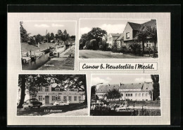 AK Canow /Meckl., HO-Gaststätte, Strommeisterei, Schleuse  - Autres & Non Classés