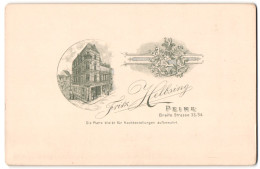 Fotografie Fritz Helbsing, Peine, Ansicht Peine, Königliches Wappen Und Blick Auf Das Ateliershaus  - Lieux