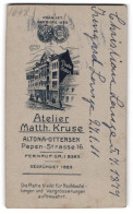 Fotografie Matth. Kruse, Altona, Papen-Str. 16, Ansicht Altona, Partie Am Ateliersgebäude Mit Strassenpartie  - Orte