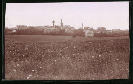 Fotografie Brück & Sohn Meissen, Ansicht Zschadrass I. Sa., Blick Nach Der Stadt Mit Wasserturm  - Orte