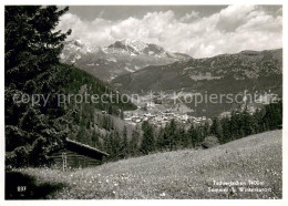 13712649 Tschiertschen Panorama Sommer- Und Winterkurort Alpen Bergwiesen Tschie - Autres & Non Classés