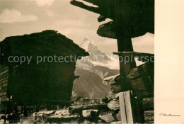 13712497 Zermatt VS Berghuetten Blick Zum Matterhorn Walliser Alpen Zermatt VS - Sonstige & Ohne Zuordnung