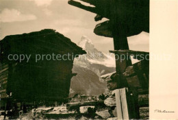 13712497 Zermatt VS Berghuetten Blick Zum Matterhorn Walliser Alpen Zermatt VS - Other & Unclassified