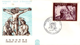 ANDORRE FDC 1968 FRESQUES - FDC