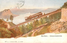 13710119 Vitznau Witznau Vierwaldstaettersee LU Rigibahn Schnurtobelbruecke  - Andere & Zonder Classificatie