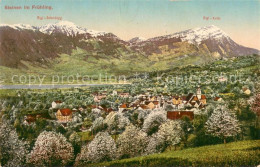 13709939 Steinen SZ Panorama Mit Rigi Kulm Baumbluete Steinen SZ - Andere & Zonder Classificatie