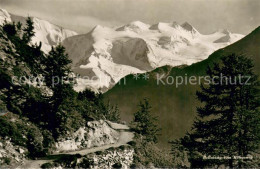 13708897 St Moritz GR Bellavista Vom Hoehenweg Alpenpanorama Gletscher Berninagr - Sonstige & Ohne Zuordnung