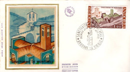 ANDORRE FDC 1976 SANCTUAIRE DE MERITXELL - FDC