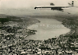 13707279 Zuerich ZH Fliegeraufnahme Der COMET 4 B Der BEA Ueber Zuerich Zuerich  - Other & Unclassified