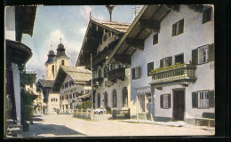 AK St. Johann, Strassenpartie Mit Geschäft, Apotheke Und Kirche  - Other & Unclassified