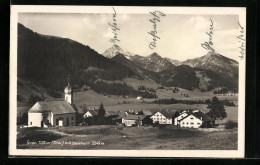 AK Gran, Ortspartie Mit Kirche Und Geishorn  - Sonstige & Ohne Zuordnung