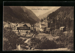 AK Ginzling /Zillertal, Gasthof Kröll Alt-Ginzling Und Kirche  - Andere & Zonder Classificatie