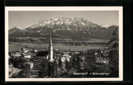 AK Niederndorf Am Inn, Ortsansicht Mit Kaisergebirge  - Sonstige & Ohne Zuordnung