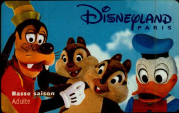 PASSEPORT DISNEY...BASSE SAISON  ADULTE - Passaporti  Disney