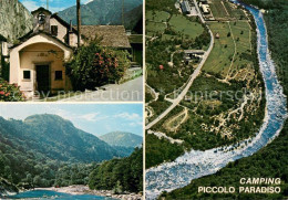 13677389 Avegno Kapelle Fliegeraufnahme Camping Piccolo Paradiso Panorama Avegno - Autres & Non Classés