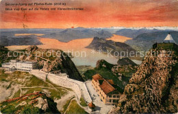 13677049 Pilatus Kulm Sonnenaufgang Blick Vom Esel Auf Hotels Und Vierwaldstaett - Andere & Zonder Classificatie