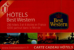 CARTE CADEAU...HOTELS BEST WESTERN - Cartes De Fidélité Et Cadeau