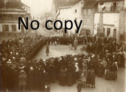 PHOTO ALLEMANDE - SOLDATS ET CIVILS A Maursmünster - MARMOUTIER PRES DE SAVERNE BAS RHIN - GUERRE 1914 1918 - Guerre, Militaire