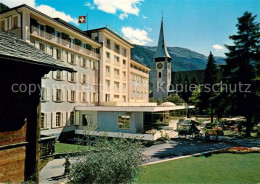 13640187 Zermatt VS Grand Hotel Zermatterhof Blick Zur Kirche Zermatt VS - Sonstige & Ohne Zuordnung