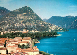 13631397 Monte Bre Lugano Fliegeraufnahme Monte Bre Lugano - Autres & Non Classés