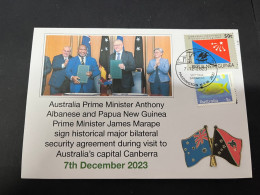 14-5-2024 (5 Z 7) Australia & Papua New Guinea PM Leaders Meeting In Canberra (7-12-2023) - Militares