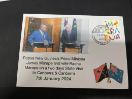 14-5-2024 (5 Z 7) Australia & Papua New Guinea PM Leaders Meeting In Canberra (7-1-2024) - Militares