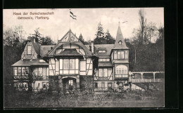 AK Marburg, Haus Der Burschenschaft Germania, Verbindungshaus  - Autres & Non Classés