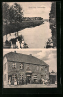 AK Neuendorf /Holstein, Ansicht Vom Gasthaus, Kanalpartie  - Andere & Zonder Classificatie