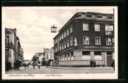 AK Nordenham A. D. Weser, Strasse Mit Landessparkasse Und Geschäft  - Nordenham