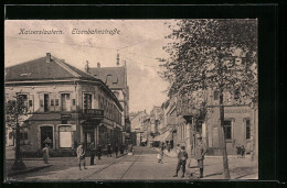 AK Kaiserslautern, Eisenbahnstrasse Mit Passanten  - Kaiserslautern