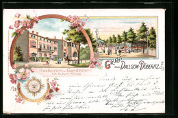 Lithographie Dallgow-Döberitz, Restaurant Zum Gardestern Von Hubert Krings  - Dallgow-Doeberitz