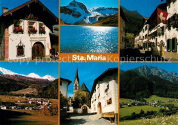 13599699 Sta Maria Muestair Muenstertalerhaus Lai Da Rims Dorfpartie Gegen Piz D - Andere & Zonder Classificatie