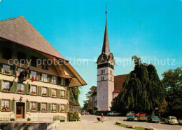 13595269 Langnau Emmental Hotel Baeren Und Protestantische Kirche Langnau Emment - Andere & Zonder Classificatie