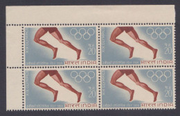 Inde India 1968 MNH Olympic Games, Olympics, Athletics, Sport, Sports, Block - Nuevos