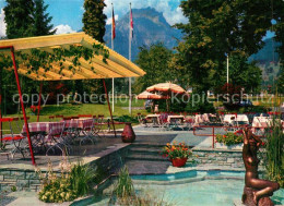 13573529 Matt Hergiswil NW Hotel Friedheim Am Vierwaldstaettersee Terrasse Alpen - Other & Unclassified