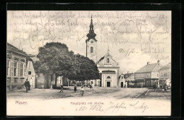 AK Wien-Mauer, Hauptplatz Mit Kirche  - Altri & Non Classificati