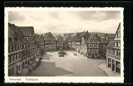 AK Schorndorf, Marktplatz Aus Der Vogelschau  - Schorndorf