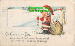 R354056 On Christmas Day. Post Card - World