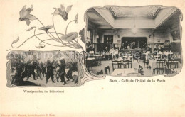 13558887 Bern BE Cafe De L’Hotel De La Poste Wandgemaelde Im Billardsaal Bern BE - Andere & Zonder Classificatie