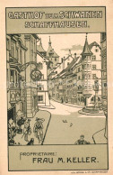 13558799 Schaffhausen SH Gasthof Zum Schwanen Illustration Schaffhausen SH - Otros & Sin Clasificación