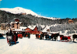 13523609 Arosa GR Bahnhof Pferdeschlitten Wintersportplatz Alpen Arosa GR - Andere & Zonder Classificatie