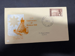 14-5-2024 (5 Z 9) Australia FDC - 1958 (Royal) 75th Anniversary Of Borken Hill - FDC