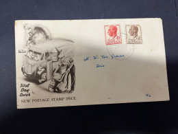 14-5-2024 (5 Z 9) Australia FDC - 1952 (Wade World)) New Postage Stamp Issue - Sobre Primer Día (FDC)