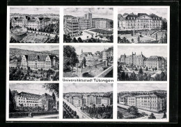 AK Tübingen, Ortspartie, Ansichten Der Klinikgebäude  - Tübingen