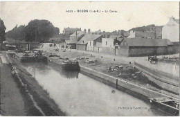 35 Ille Et Vilaine - CPA - REDON - Le Canal - 1918 - Péniches - - Redon