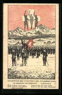 Künstler-AK Schweizer Soldaten, Grenzbesetzung 1914  - Andere & Zonder Classificatie