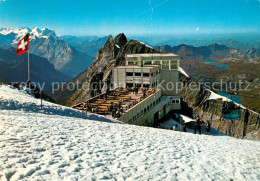 13356527 Titlis Engelberg Gipfelrestaurant Fernsicht Bergwelt Titlis Engelberg - Andere & Zonder Classificatie