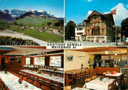 13355629 Weissbad Gasthof Gemsle Gastraeume Panorama Weissbad - Altri & Non Classificati