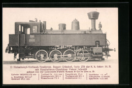 AK Österreichische Eisenbahn, D Heissdampf-Verbund-Tenderlokomotive, Bauart Gölsdorf, Serie 278  - Trains